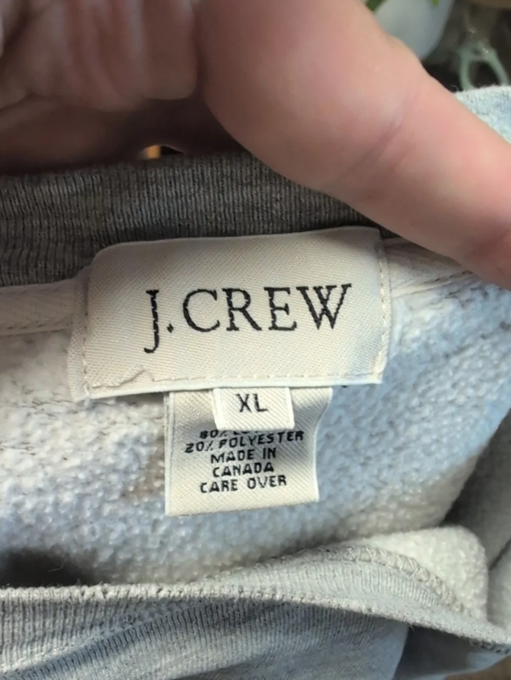 J.Crew Oarsman Gray Crewneck Sweatshirt XL Made in Canada